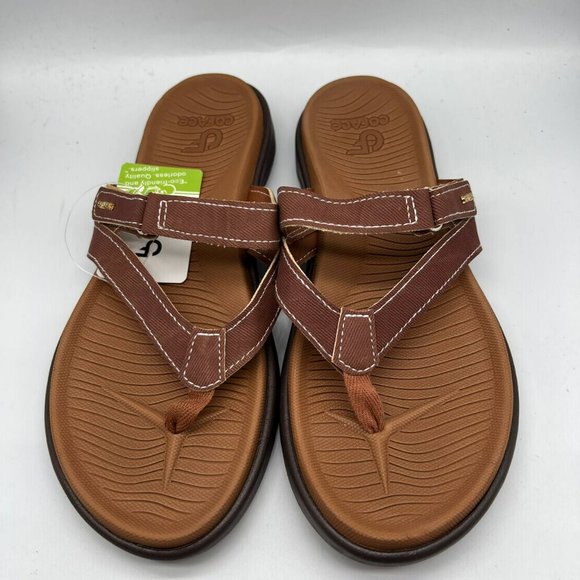 Coface Women Fashion Orthotic‎ Flip Flops Slip On Lightweight Athletic Size 10 - Picture 2 of 5